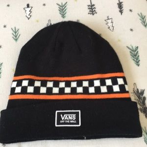 checkered vans beanie